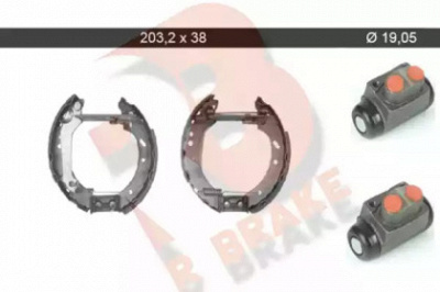 R BRAKE 79rbkt0027 -  Комплект тормозных колодок